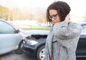 whiplash after automobile accident